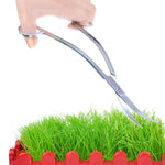 Water Grass Tool Aquarium Stainless Steel Wave Shaped Scissors Lengthened Tweezers, Wave Shaped Scissors