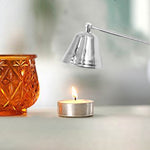 Bright Chrome Silver Candle Mask Candle Extinguisher Aroma Candle Candle Accessories, Candle Mask