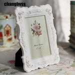 Home Decoration Pastoral Style  Rose Carved Picture Frame Decoration, Carved Picture Frame
