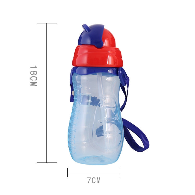 Baby Water Feeding Bottle With Straw Portable Cartoon Save Cups Sports Bottles Baby Feeding Cups