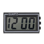 Horloge numérique électronique de tableau de bord de voiture avec affichage LCD numérique léger et pratique, Horloge de tableau de bord