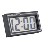 Horloge numérique électronique de tableau de bord de voiture avec affichage LCD numérique léger et pratique, Horloge de tableau de bord