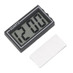 Horloge numérique électronique de tableau de bord de voiture avec affichage LCD numérique léger et pratique, Horloge de tableau de bord