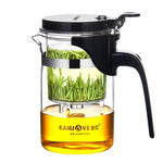 KAMJOVE Elegant Cup Bubble Teapot Office Flower Teapot Heat-resistant Glass Tea Set, K-200 400ML, K-201 500ML, K-202 750ML, K-203 600ML, K-204 600ML, K-205 900ML