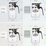 KAMJOVE Elegant Cup Bubble Teapot Office Flower Teapot Heat-resistant Glass Tea Set, K-200 400ML, K-201 500ML, K-202 750ML, K-203 600ML, K-204 600ML, K-205 900ML