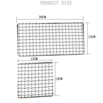 Outdoor Camping Pot Rack Square 304 Stainless Steel Barbecue Mesh Simple Wood Fire Stove Barbecue Grill