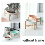 Cat Dog Food Bowl Pet Ceramic Bowl, 15cm/300ml Bowl, 18cm/600ml Bowl