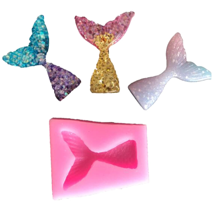 10 قطع قالب سيليكون على شكل ذيل حورية البحر لتزيين كعكة الشوكولاتة وأدوات الخبز، شكل ذيل السمكة