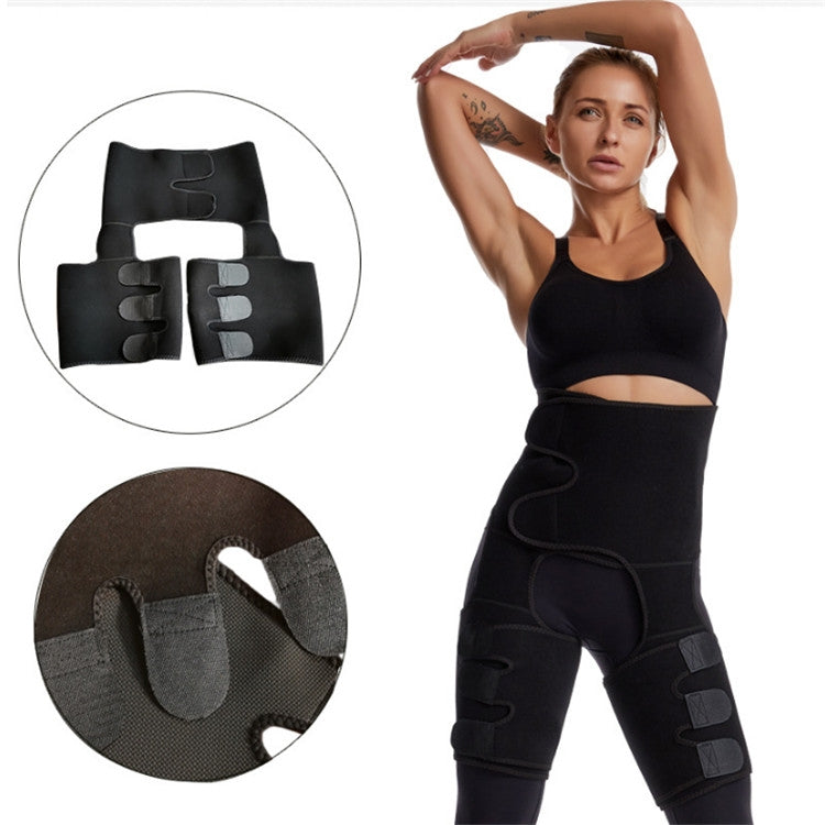 3 In 1 Hip Belt Girdle Exercise Bodybuilding Adjustable One-piece Waist Girdle, S/M, L/XL