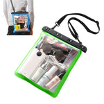 Multipurpose Single Shoulder Outdoor Transparent Waterproof Bag for Mobile Phone Small Objects