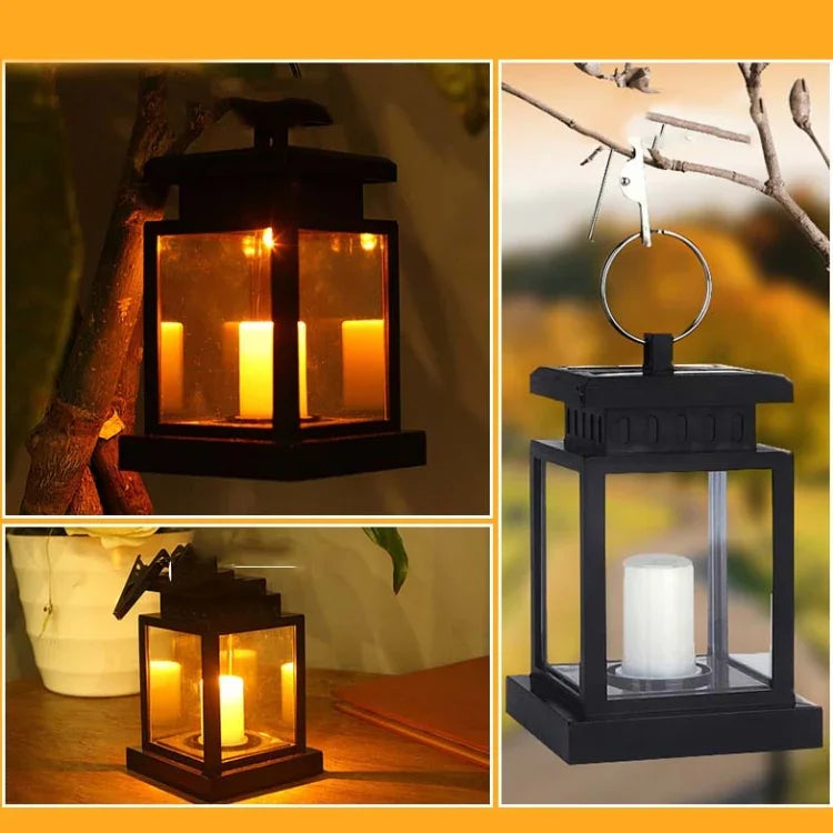 Solar Candle Light Retro Outdoor Waterproof LED Garden Light, Candle