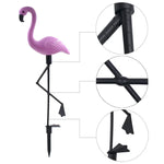 3 in 1 Waterproof Solar Flamingo Lawn Light LED Garden Path Landscape Lights Night Lamp