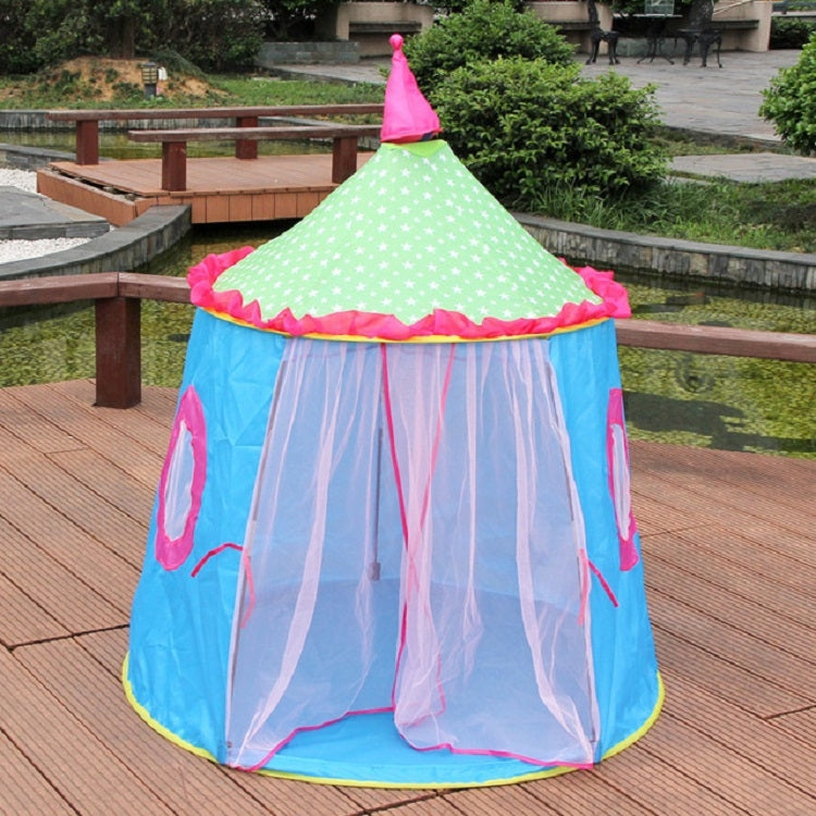 Children Toy House Yurt Folding Game Tent, 120x110x110cm Blue, 120x110x110cm Pink