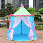 Children Toy House Yurt Folding Game Tent, 120x110x110cm Blue, 120x110x110cm Pink