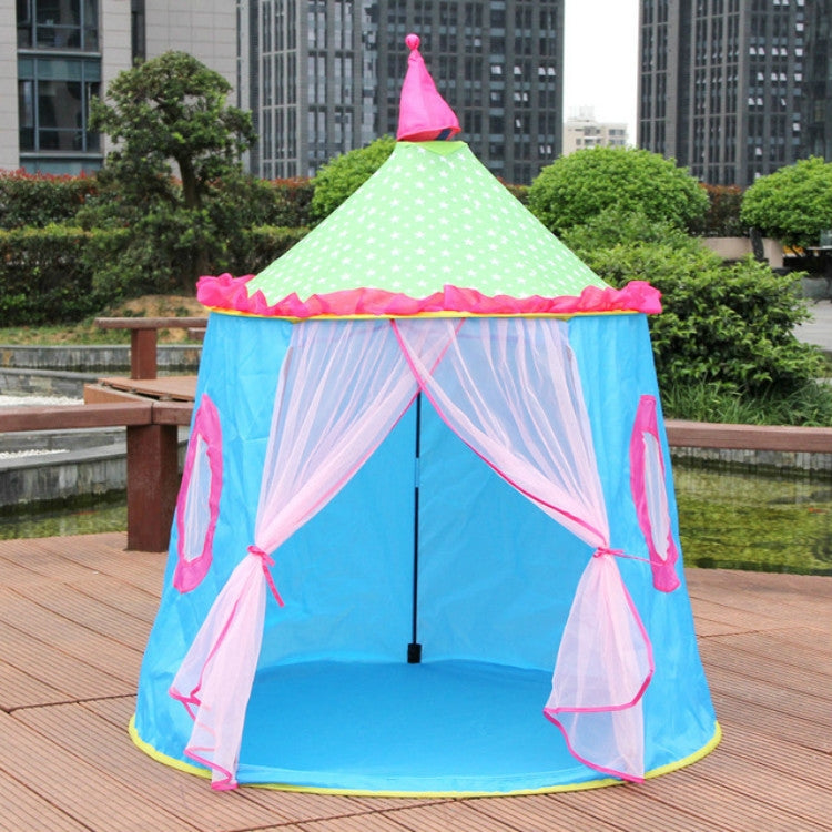 Children Toy House Yurt Folding Game Tent, 120x110x110cm Blue, 120x110x110cm Pink
