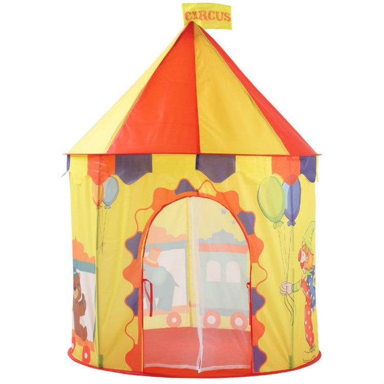 Children Toy House Yurt Folding Game Tent, 100x100x135cm Circus