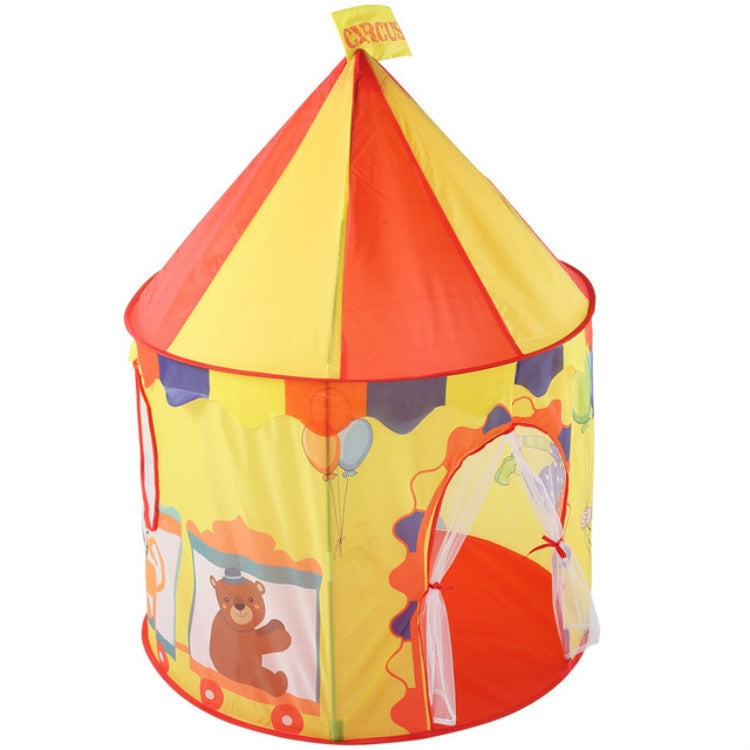 Children Toy House Yurt Folding Game Tent, 100x100x135cm Circus