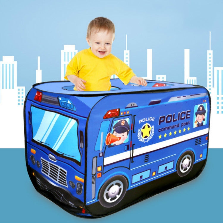 Children Toy Tent Cloth Fire Truck Police Car School Bus Game House, Fire Truck, Police Car, School Bus, Ice Cream Truck