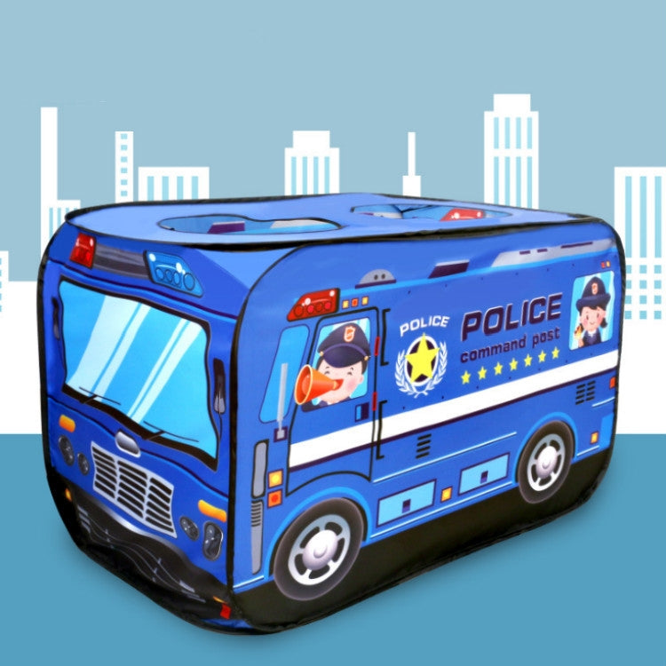 Children Toy Tent Cloth Fire Truck Police Car School Bus Game House, Fire Truck, Police Car, School Bus, Ice Cream Truck