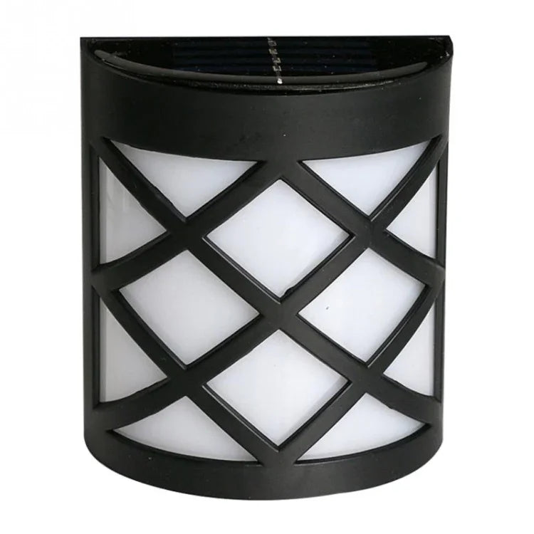 Solar Powered LED Wall Light Outdoor Waterproof Energy Saving Street Garden Lamp, White Light, Warm White