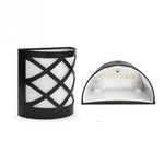 Solar Powered LED Wall Light Outdoor Waterproof Energy Saving Street Garden Lamp, White Light, Warm White