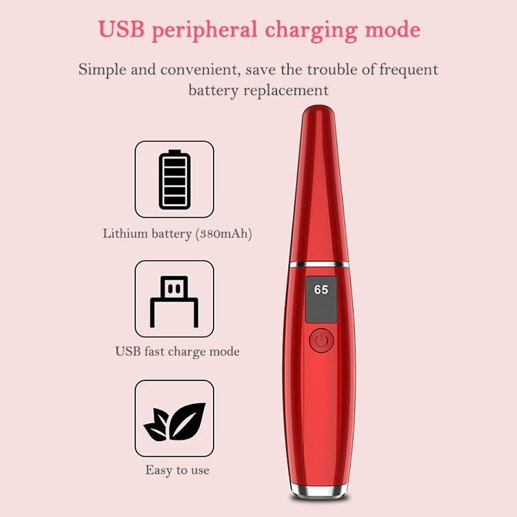 Electric Eyelash Curler  Charging Beauty Tool, 380mAh (Red), 380mAh (Black), 380mAh (White)