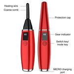 Electric Eyelash Curler  Charging Beauty Tool, 380mAh (White), 380mAh (Red)