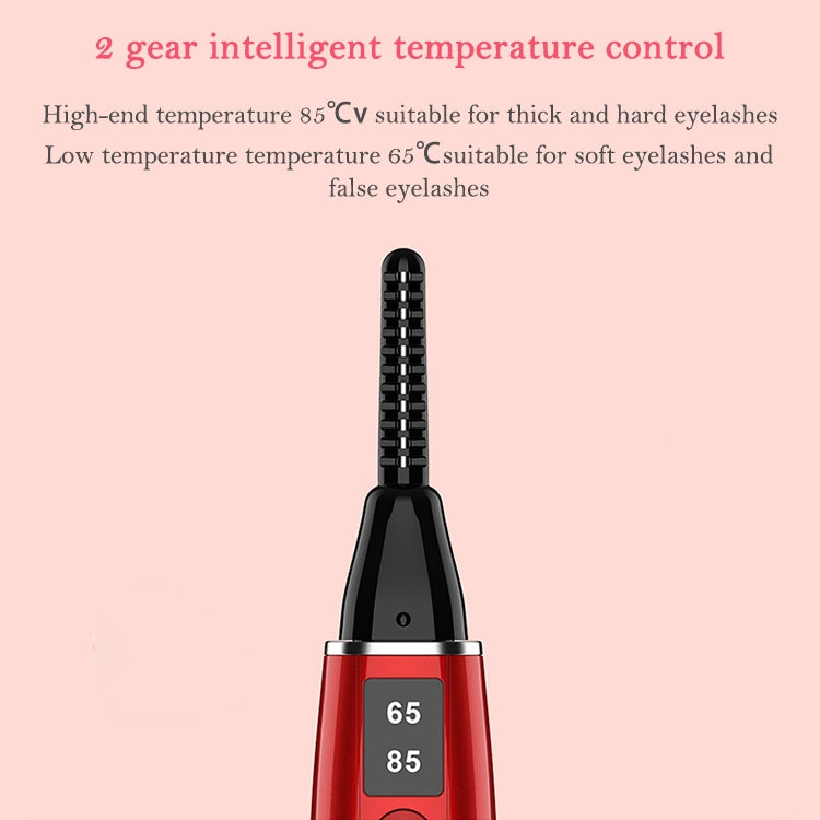 Electric Eyelash Curler  Charging Beauty Tool, 380mAh (White), 380mAh (Red)