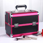 Professional Makeup Box Beauty Salon Manicure Toolbox, Red, Black, Pink, Magic Red, Coral Powder, Elegant Black, Noble Powder, Silver, Oversized Black, Oversized Pink