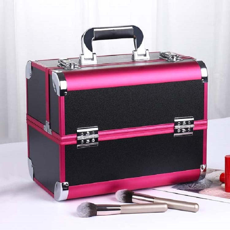 Professional Makeup Box Beauty Salon Manicure Toolbox, Red, Black, Pink, Magic Red, Coral Powder, Elegant Black, Noble Powder, Silver, Oversized Black, Oversized Pink