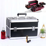 Professional Makeup Box Beauty Salon Manicure Toolbox, Red, Black, Pink, Magic Red, Coral Powder, Elegant Black, Noble Powder, Silver, Oversized Black, Oversized Pink