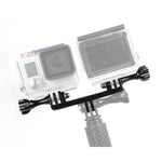 Double Bracket with Screw Mount Adapter for GoPro