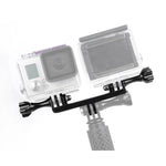 Double Bracket with Screw Mount Adapter for GoPro