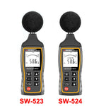 جهاز قياس ديسيبل الضوضاء عالي الدقة محمول SNDWAY، SW523، SW524 (تخزين + اتصال USB)