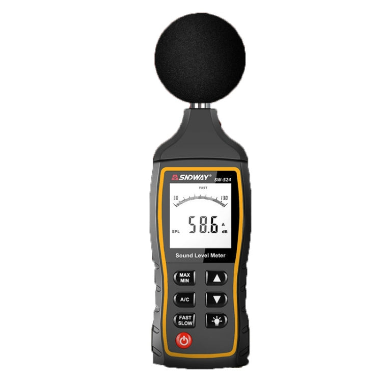 جهاز قياس ديسيبل الضوضاء عالي الدقة محمول SNDWAY، SW523، SW524 (تخزين + اتصال USB)