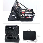 Makeup Bag Embroidery Manicure Portable Clapboard Toolbox, Mini, Small, Medium, Large, Large With Mirror, Extra Large