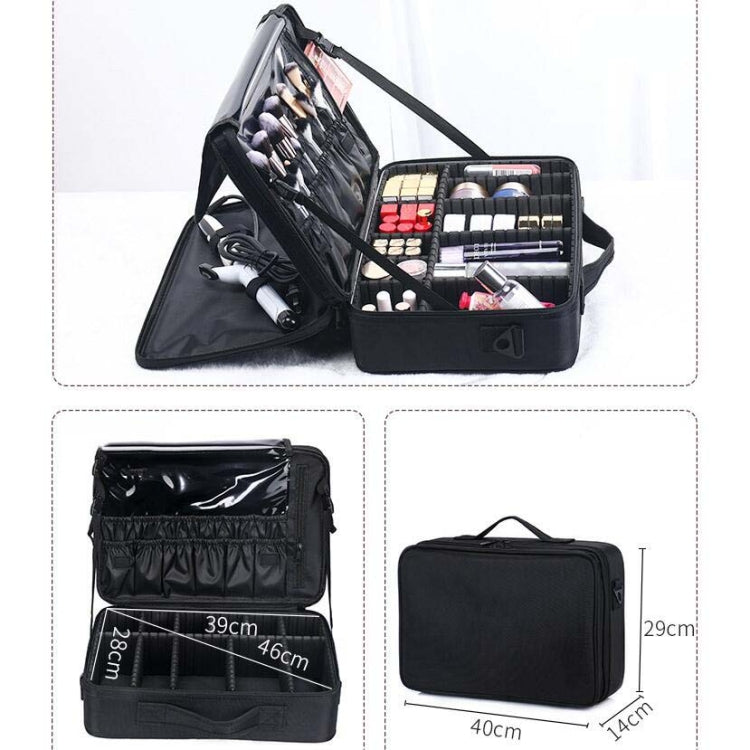 Makeup Bag Embroidery Manicure Portable Clapboard Toolbox, Mini, Small, Medium, Large, Large With Mirror, Extra Large
