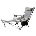 Portable Outdoor Folding Recliner Wild Fishing Camping Leisure Stool Stainless Steel Folding Beach Chair Furniture