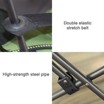 Portable Outdoor Folding Recliner Wild Fishing Camping Leisure Stool Stainless Steel Folding Beach Chair Furniture