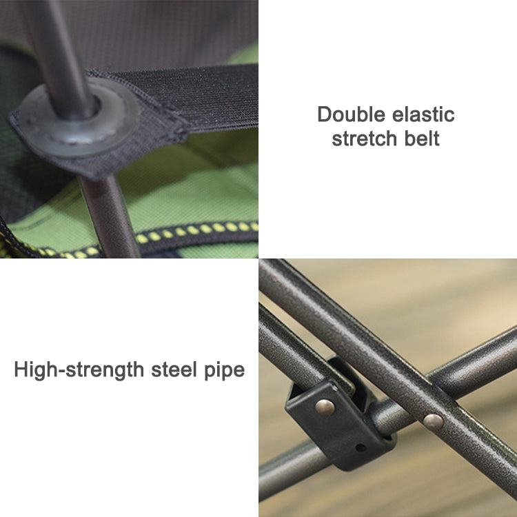 Portable Outdoor Folding Recliner Wild Fishing Camping Leisure Stool Stainless Steel Folding Beach Chair Furniture