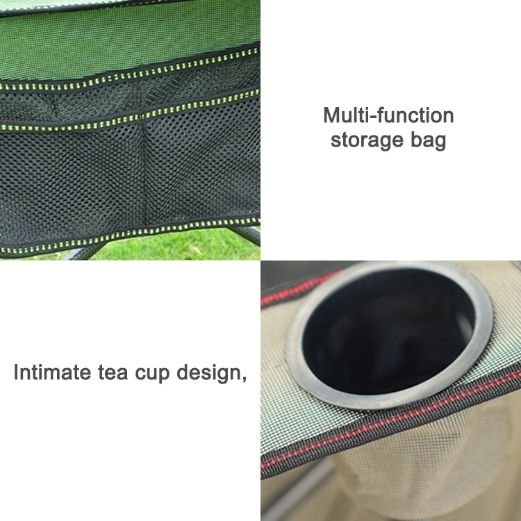 Portable Outdoor Folding Recliner Wild Fishing Camping Leisure Stool Stainless Steel Folding Beach Chair Furniture
