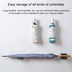 Umbrella Stand Behind Multifunctional Wall Hanging Umbrella Barrel Door, Umbrella Barrel