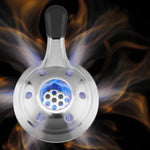 Outdoor Mini Stainless Steel Handle Alcohol Stove Camping Fuel Small Hot Pot Windproof Alcohol Stove, 9.5cm