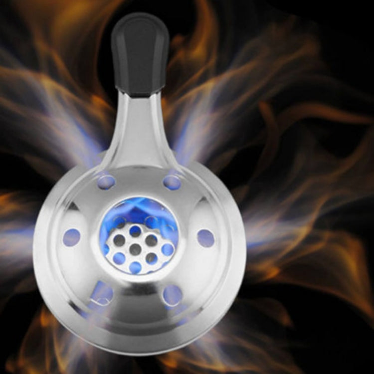 Outdoor Mini Stainless Steel Handle Alcohol Stove Camping Fuel Small Hot Pot Windproof Alcohol Stove, 9.5cm