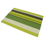 2 PCS Kitchen Dinning Table Placemat Napkins Heat Resistant PVC Stripe Mat Placemats Manteles Doilies Coaster Cup Pad