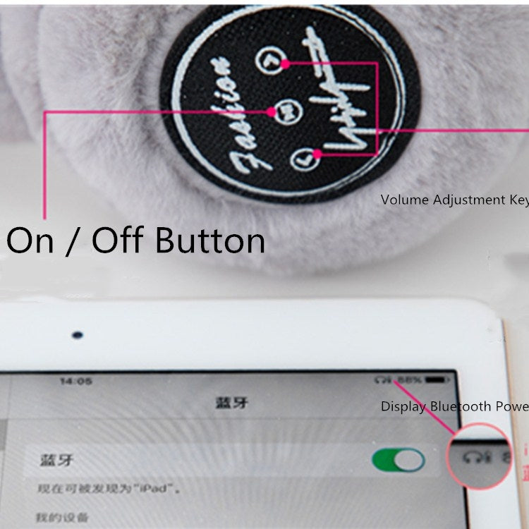 Bluetooth Earmuffs Winter Plush Windproof Men And Women Ear Cover