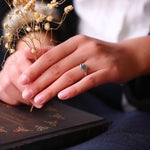 Women Vintage Rose Simple Engagement Ring Jewelry Fashion Jewelry, 5, 6, 7, 8, 9, 10