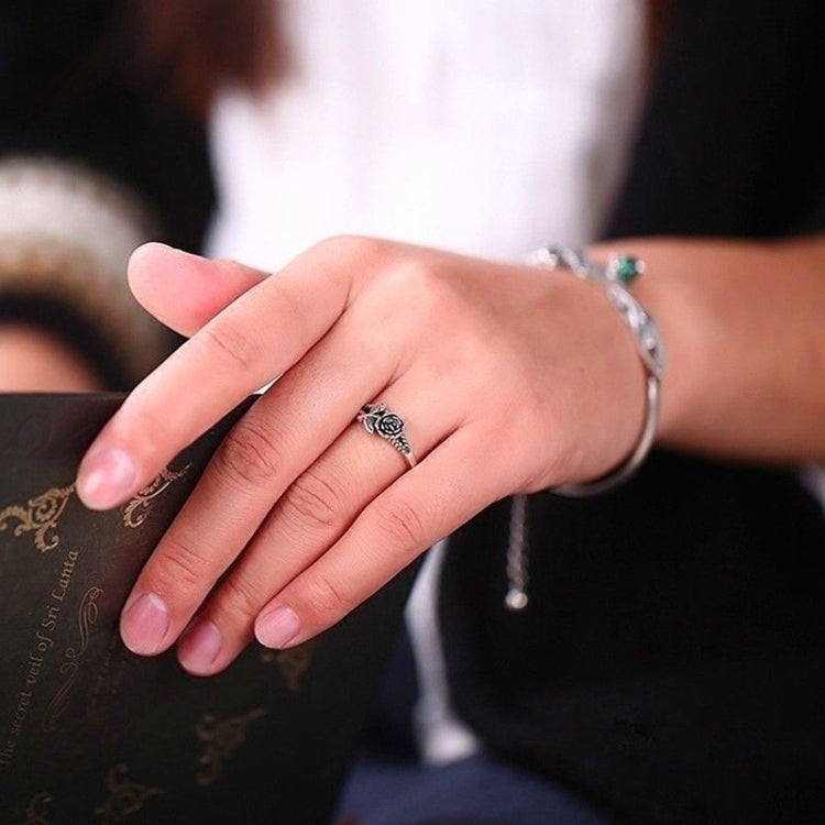 Women Vintage Rose Simple Engagement Ring Jewelry Fashion Jewelry, 5, 6, 7, 8, 9, 10