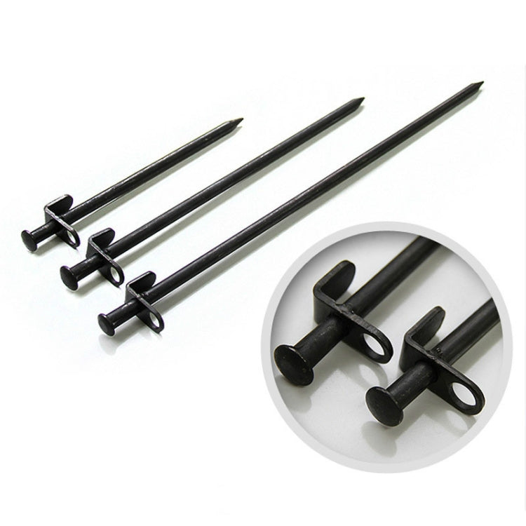 5 PCS Reinforced Long Outdoor Camping Tent Nail Steel Nails, 20cm, 30cm, 40cm