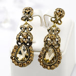 Classic Drop Earrings Exaggerated Atmospheric Alloy Stud Earrings, Red